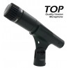 Micrófono profesional de Metal dinámico SM57LC para instrumentos  (incluye cable, clip y estuche)