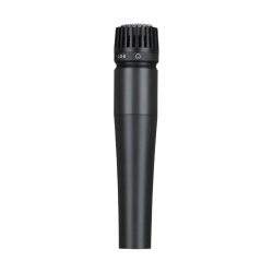 Micrófono profesional de Metal dinámico SM57LC para instrumentos  (incluye cable, clip y estuche)