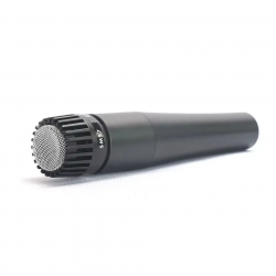 Micrófono profesional de Metal dinámico SM57LC para instrumentos  (incluye cable, clip y estuche)