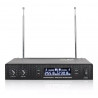 sistema de Micrófonos Inalámbricos sound progress v2020 vhf 2 Canales Con 2 micrófonos 255.8-230.8Mhz