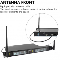 Micrófonos Inalámbricos XTUGA UT120 Uhf 2 Canales 2 micrófonos 535-594Mhz (INCLUYE MALETIN DE TRASNPORTACIóN )