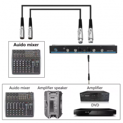 Micrófonos Inalámbricos XTUGA UT120 Uhf 2 Canales 2 micrófonos 535-594Mhz (INCLUYE MALETIN DE TRASNPORTACIóN )