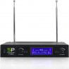 sistema de Micrófonos Inalámbricos sound progress v3002 vhf 2 Canales Con 2 micrófonos 255.8-230.8Mhz