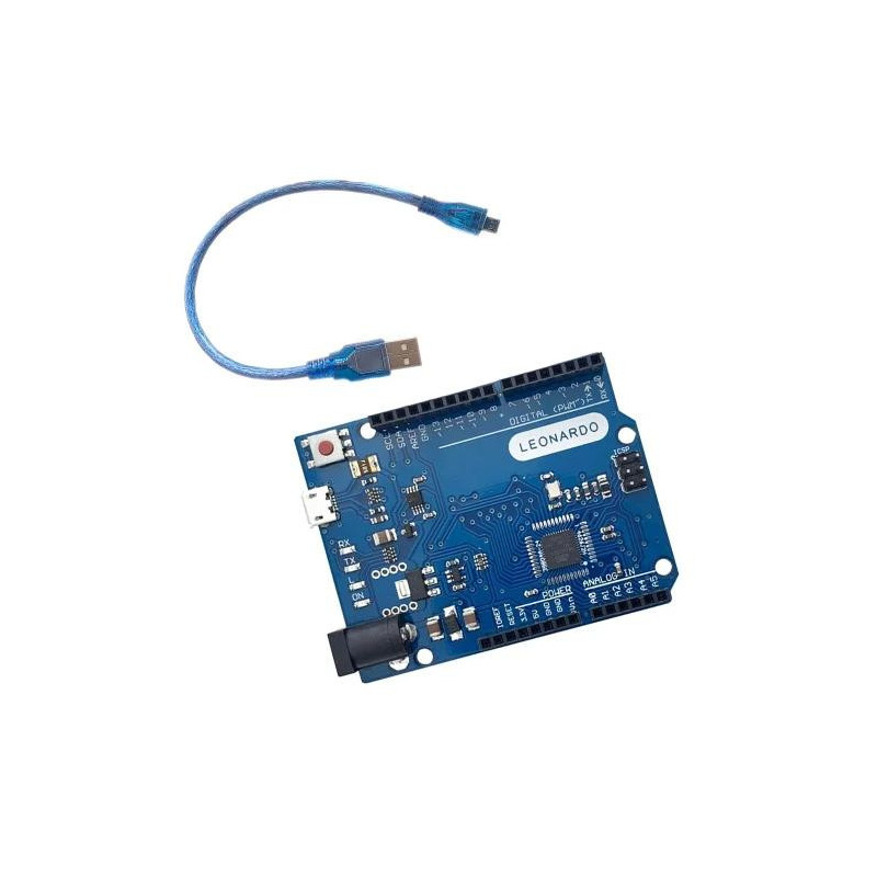 Placa de Desarrollo Experimental Leonardo R3 Genérico Con Su Cable Micro USB