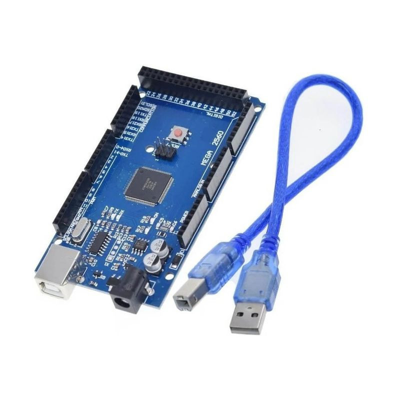 Placa de Desarrollo Experimental Mega R3 Genérico Con Su Cable USB