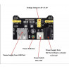 Fuente De Alimentación Para Protoboard MB102 5V 3.3V 0.7A Plug 2.1mm x 5.5mm