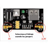 Fuente De Alimentación Para Protoboard MB102 5V 3.3V 0.7A Plug 2.1mm x 5.5mm