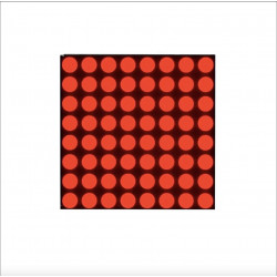 Matriz De Leds Rojos 3mm 8X8 Ánodo Común