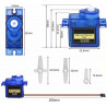 Servomotor SG90 2.2Kg/Cm 9Grs Incluye Accesorios