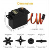 Servomotor MG995 15Kg/Cm Giro Continuo con piñon principal de metal Incluye Accesorios