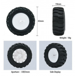 Llanta 42mm x 19mm Para Motorreductor Pololu N20