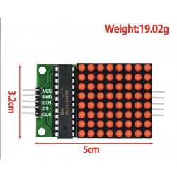 Módulo Matriz De Leds Rojos 8X8 Max7219