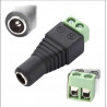 Adaptador Plug 2.1mm x 5.55mm Hembra A Terminal Clema Doble