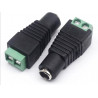 Adaptador Plug 2.1mm x 5.55mm Hembra A Terminal Clema Doble
