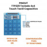 Teclado Matricial 4x4 Capacitivo TTP229