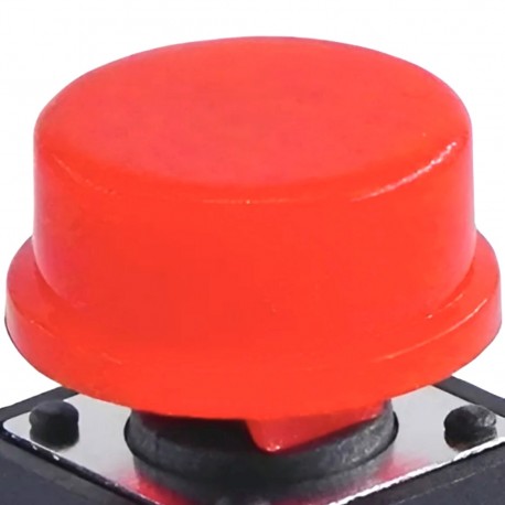 Botón Redondo 6x6x7.3mm Para Push Button Cabeza Cuadrada